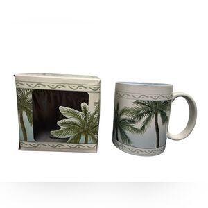 Vintage Island Heritage Hawaii Palm Tree Coffee Cup (NWT)